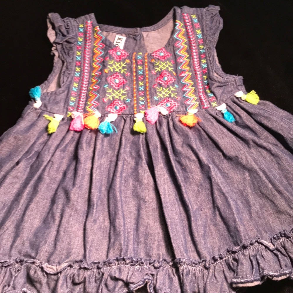 Kids Headquarters Multicolor Embroidered Blouse